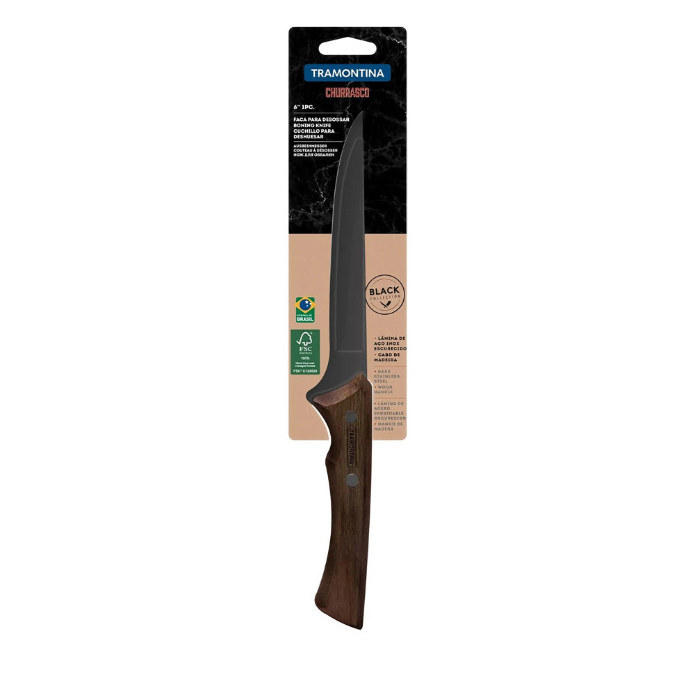 Cuchillo para Deshuesar Churrasco Black 23cm - Tramontina