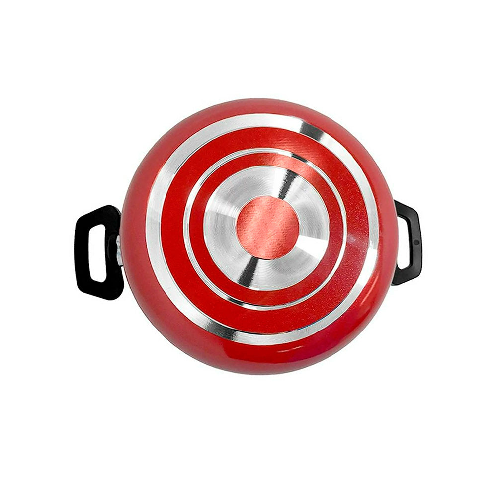 Cacerola Antiadherente con Tapa Classic 24cm Rojo - EKCO