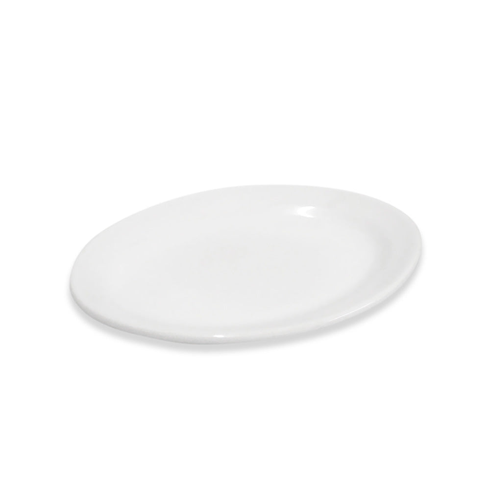 Plato Ovalado Polar Blanco 20cm - Anfora