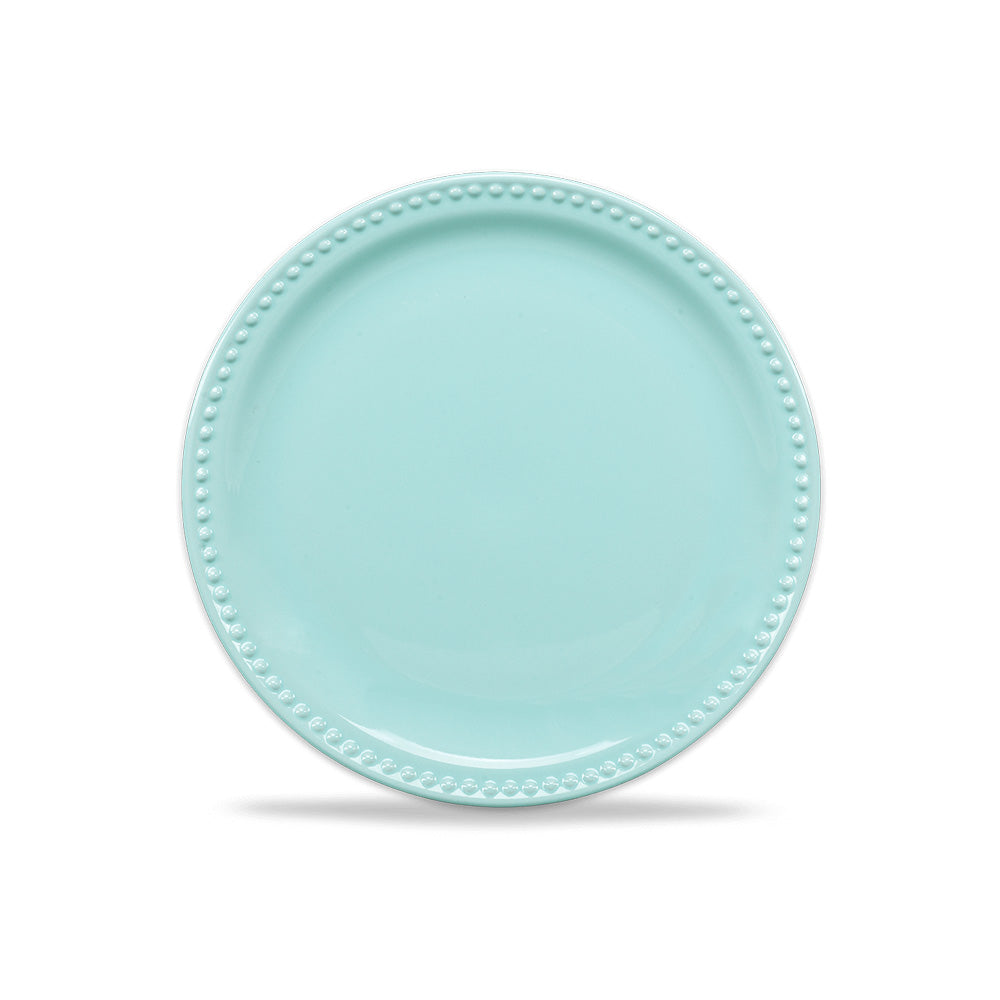 Plato Trinche Emboss Mauve 27cm Baby Turquoise - Santa Anita