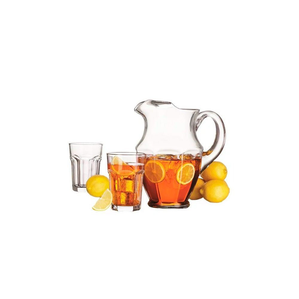 New York Glass and Jug Set - 7 pieces - Crisa