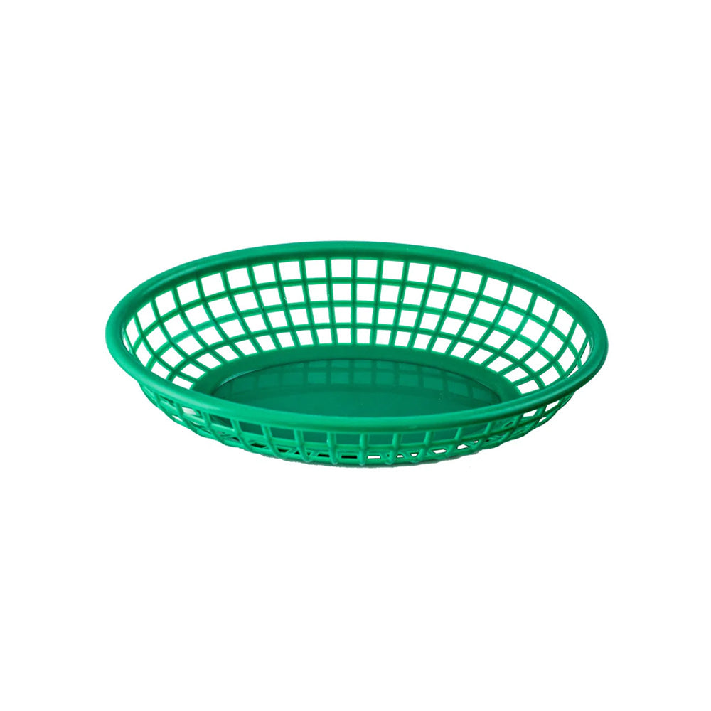 Canasta Fast Food Oval 23x15cm Verde - Travessa