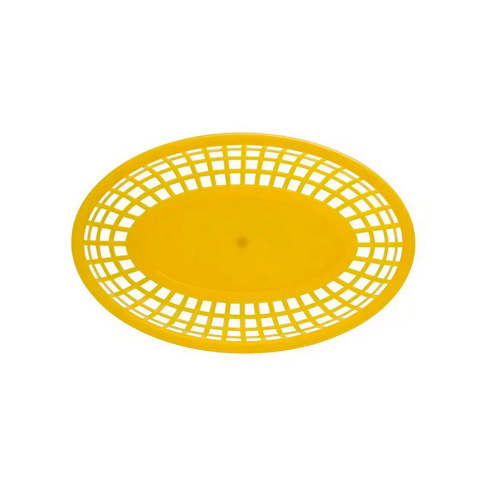 Fast Food Oval Basket 23x15cm Yellow - Travessa