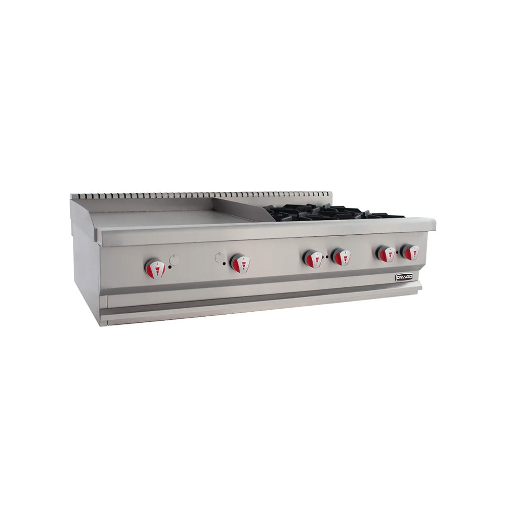 4 Burner Grill / 2 Burner Griddle - CG-40PD - Drago