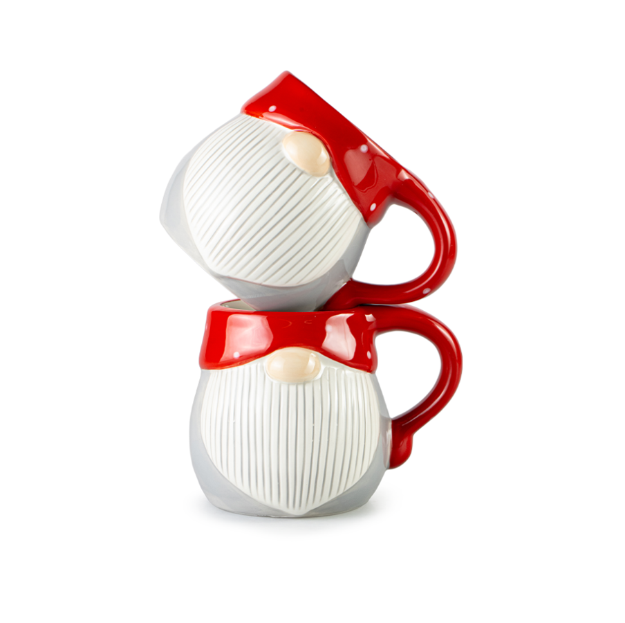 Taza Tarro para café Gnomo 400ml Cerámica Top Navidad