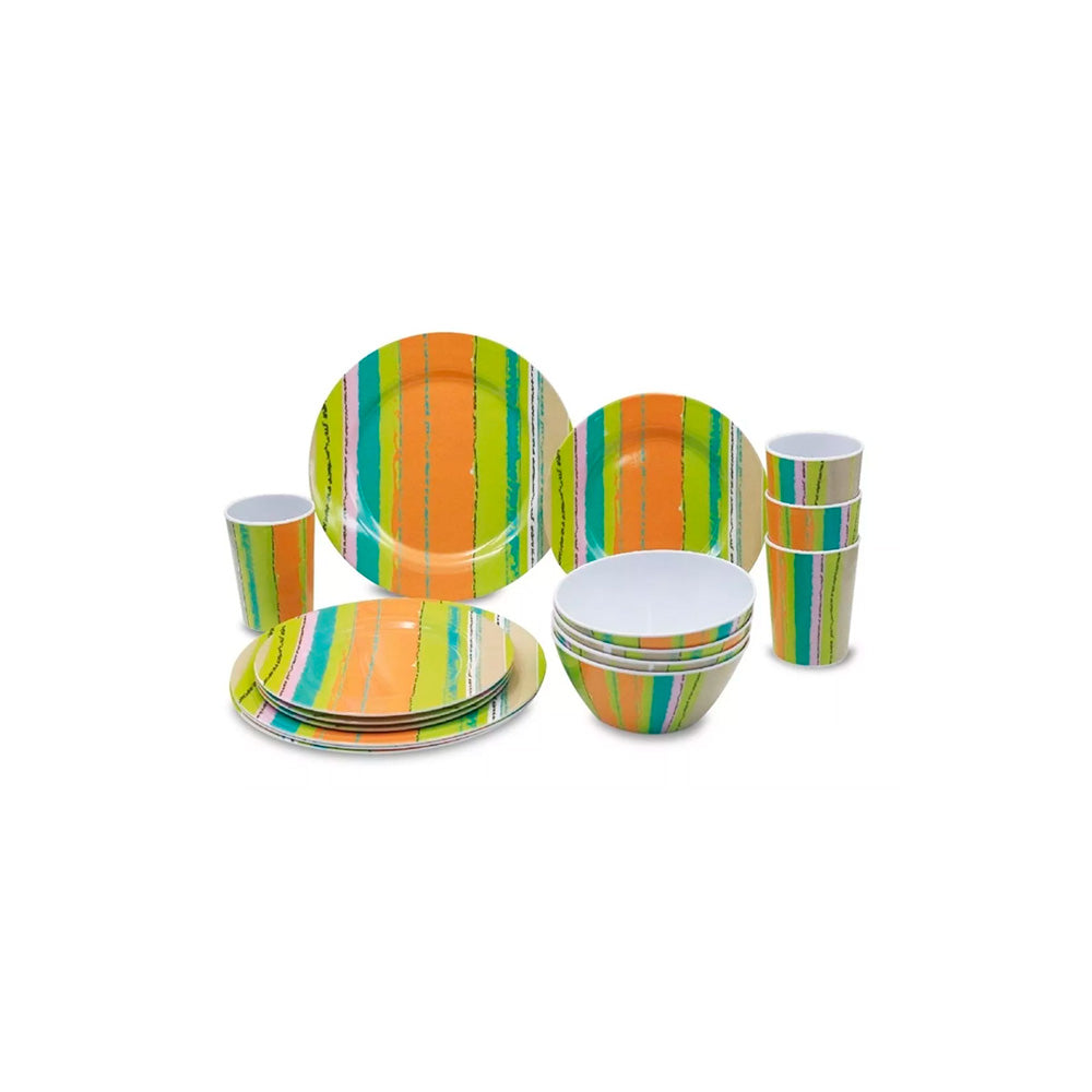 Varadero Melamine Round Dinnerware - 16 pieces - Fraciel