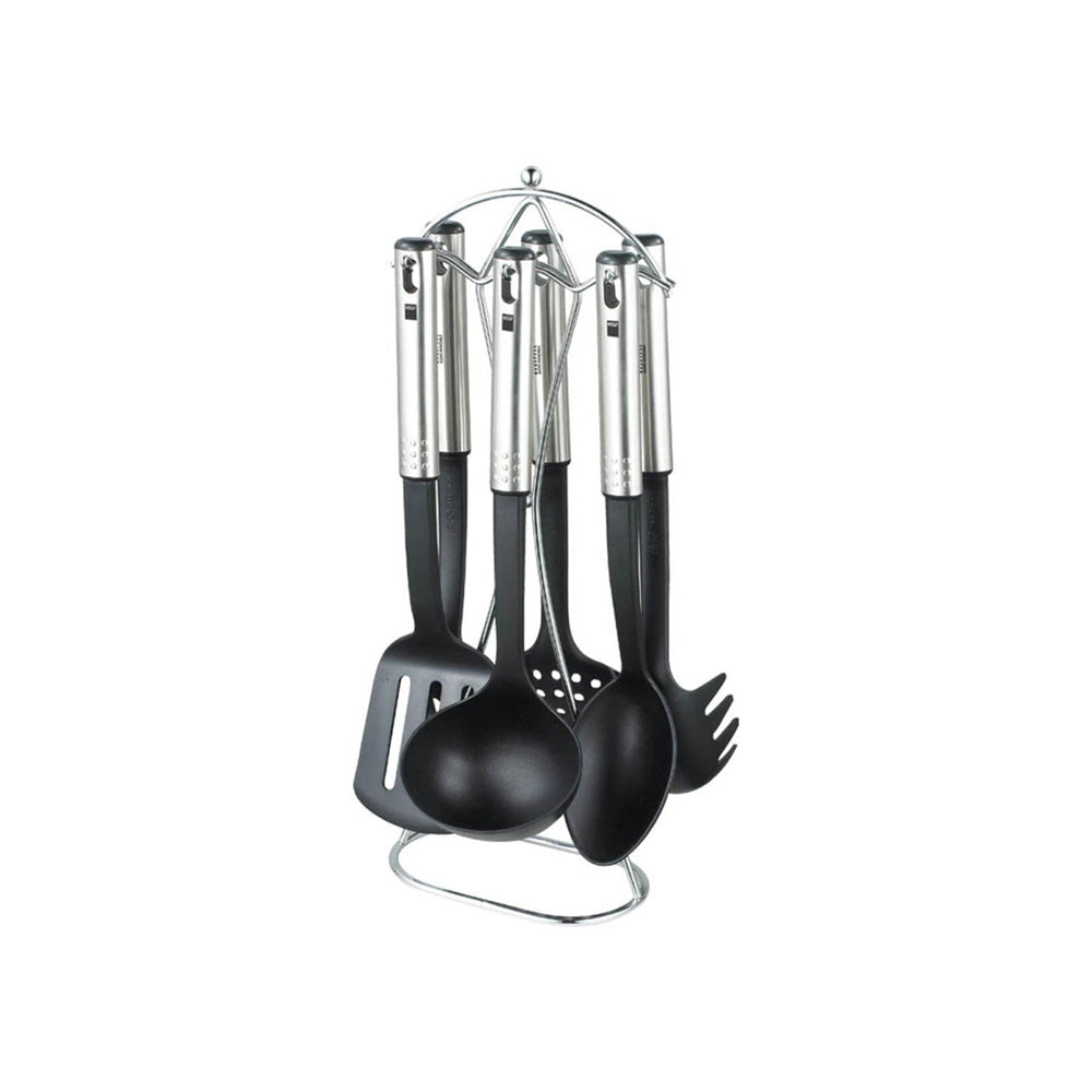 Set de Utensilios de Cocina Nylon con Pedestal - 7 piezas - Magefesa