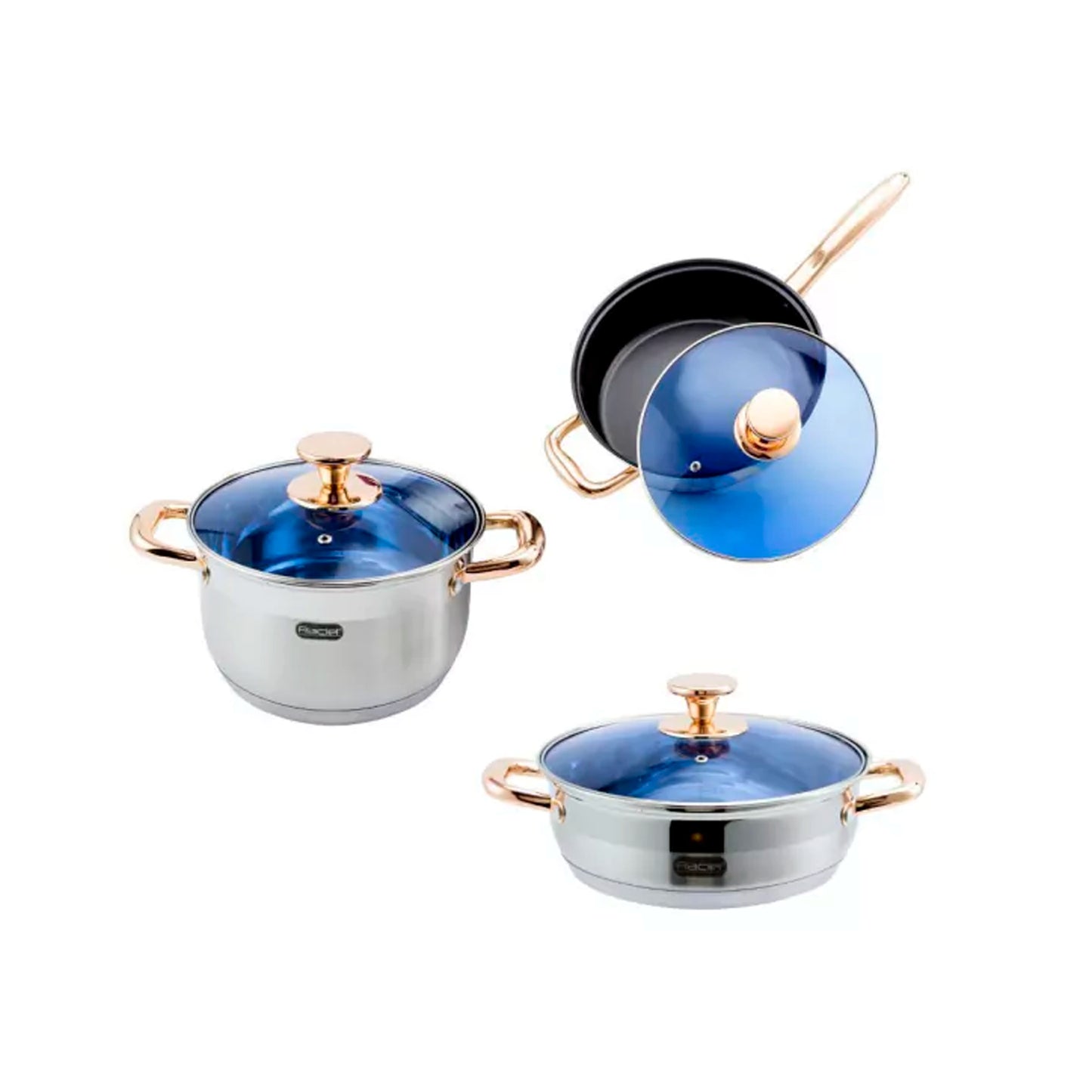 Bateria de Cocina Acero Inoxidable Ciconia 12 Piezas - Fraciel