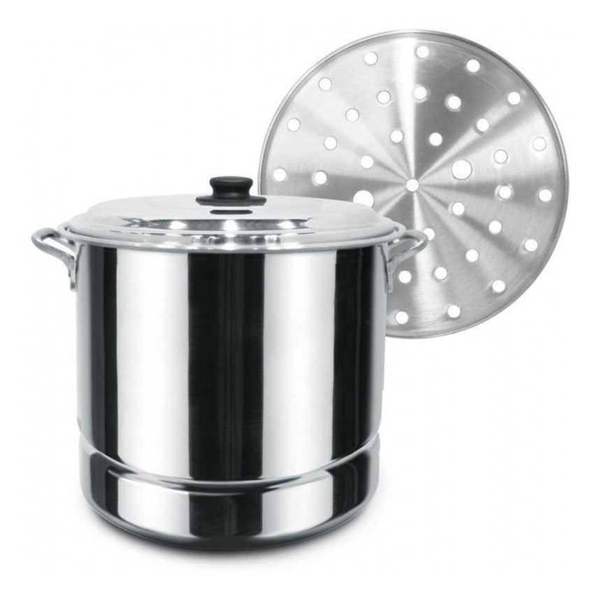 Vaporera De Aluminio 25 Litros/34 Cm Deleite Ekco Vasconia