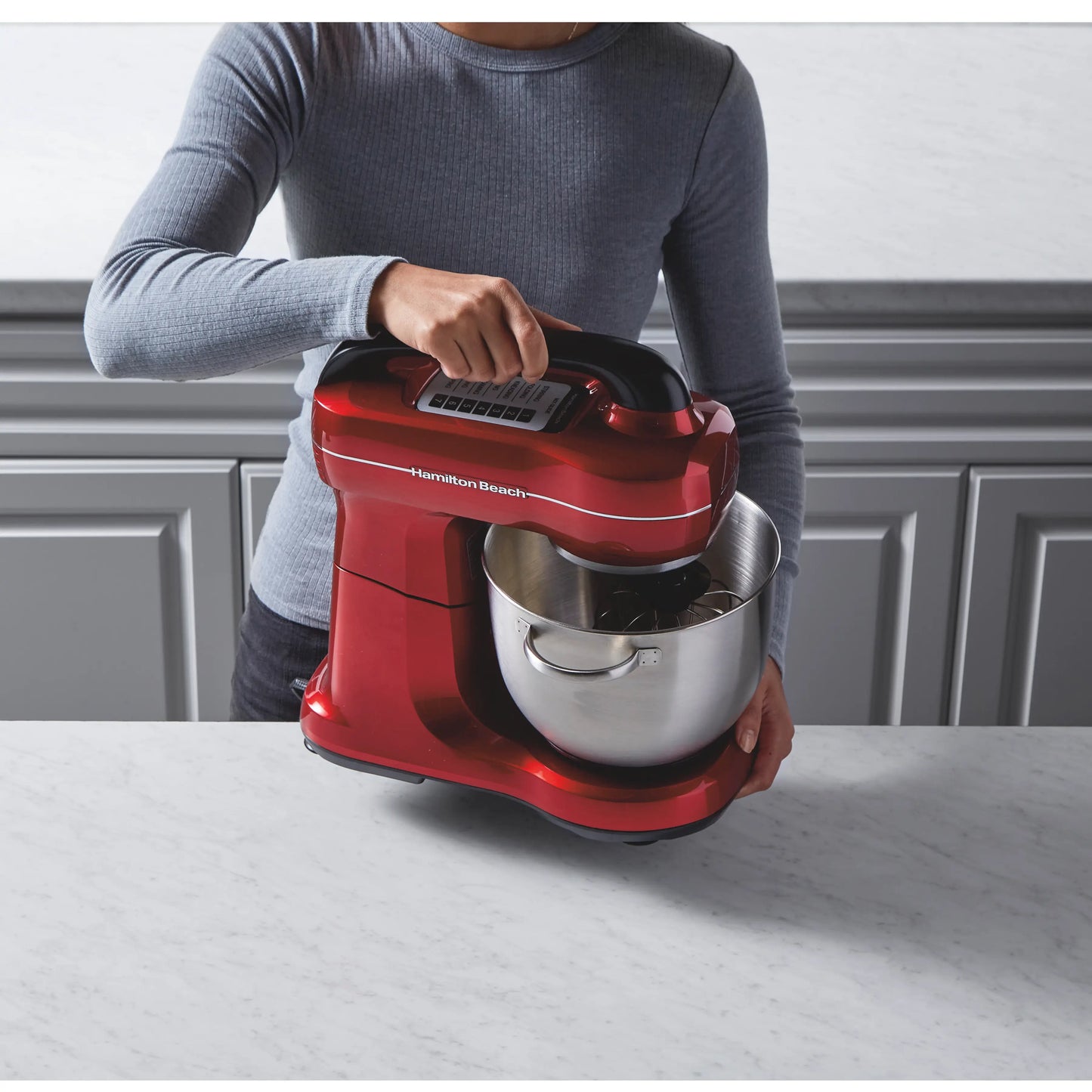 Batidora Pedestal Roja 300W 7 Velocidades - Hamilton Beach