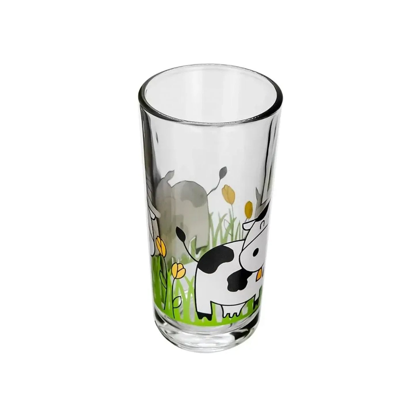 Vaso Cubero de Vidrio 295ml (12oz) Diseño Infantil Vaquita - Crisa