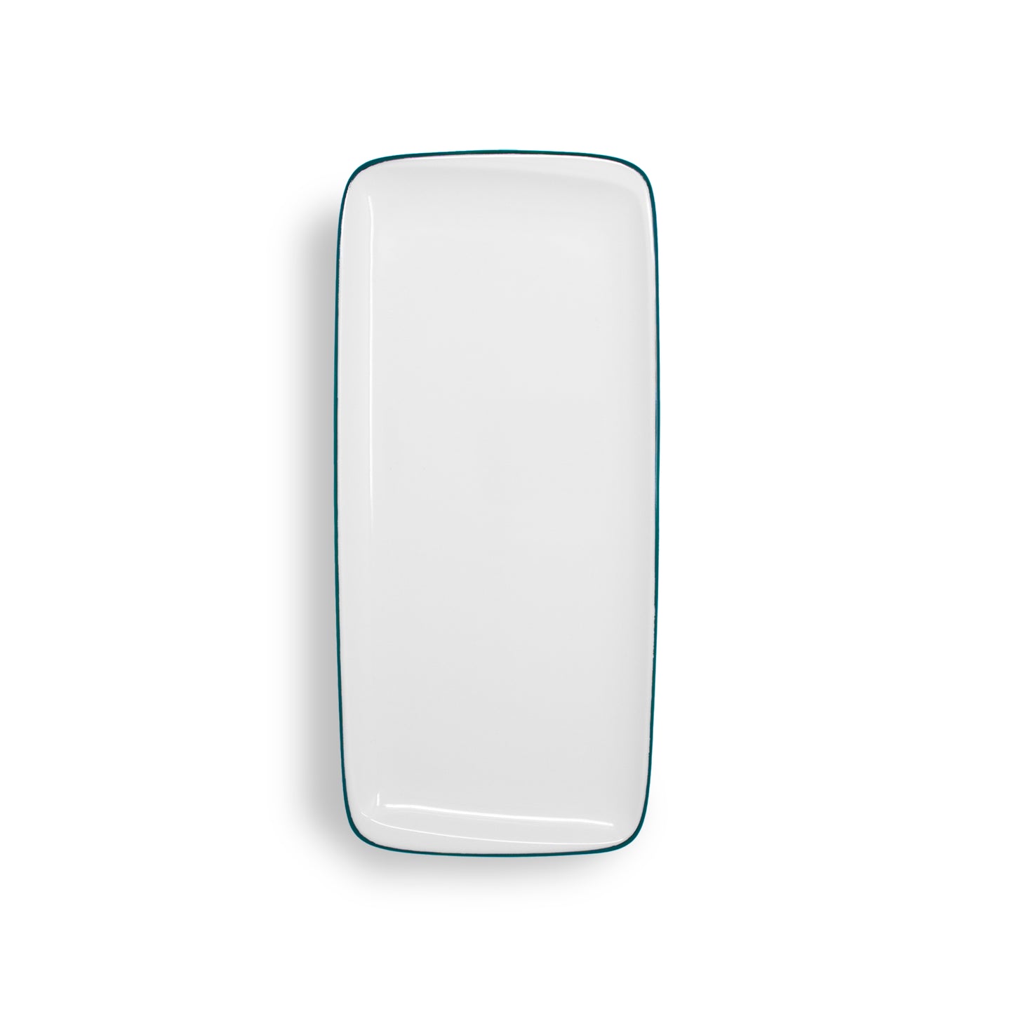 Plato Rectangular Línea Green 34x16 cm Porcelana - Bonna