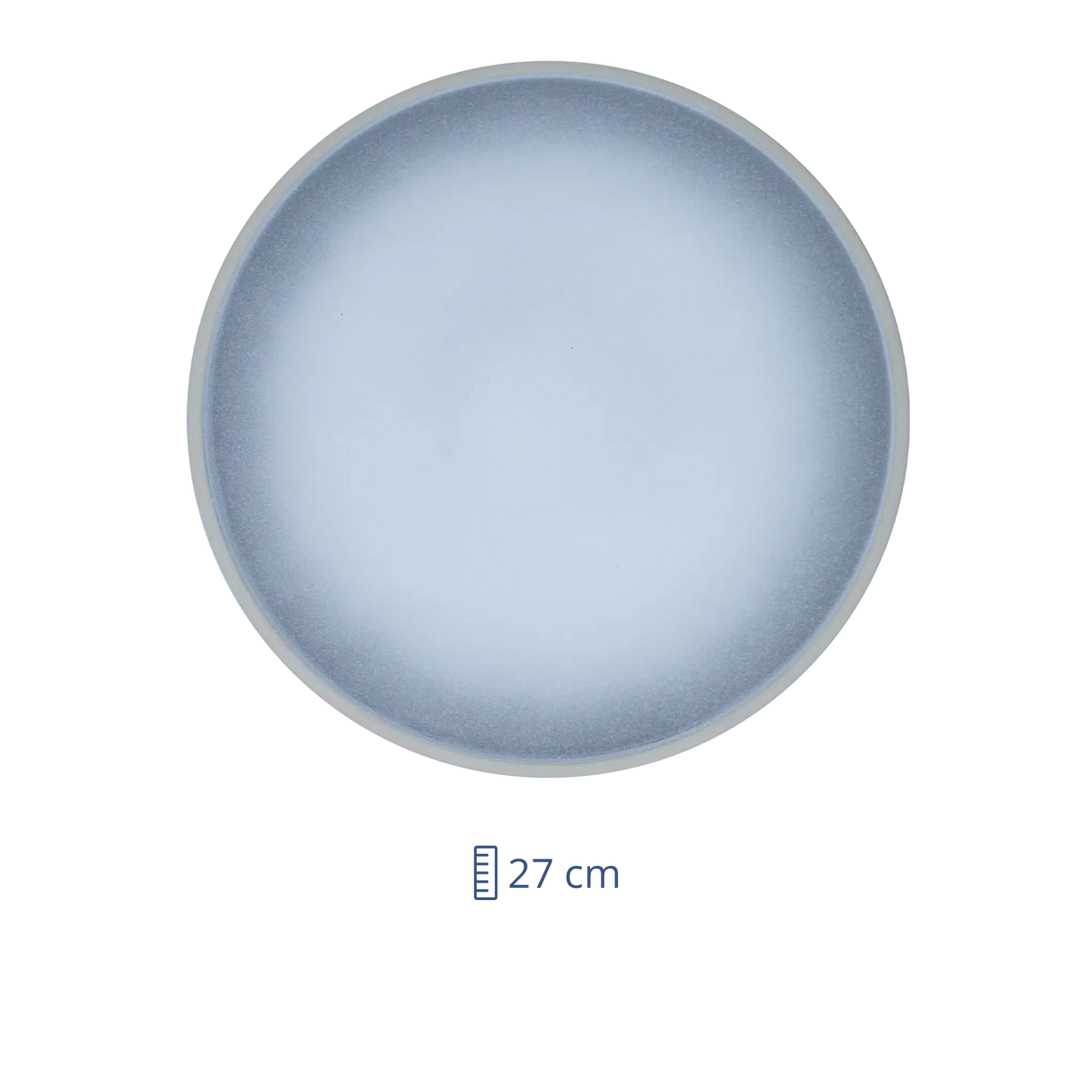 Plato Llano Porcelana 27 cm Crater