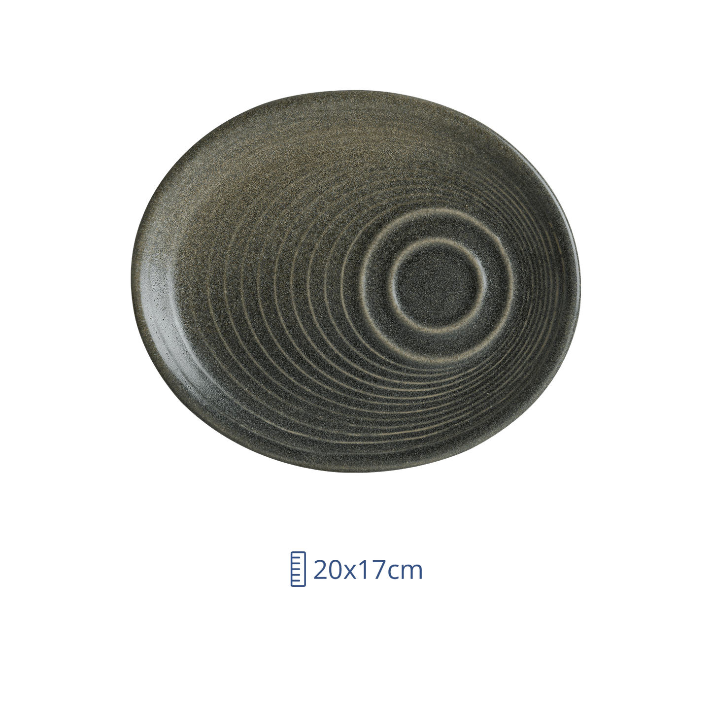 Plato Taza De Ceramica Hornfels Ovalado