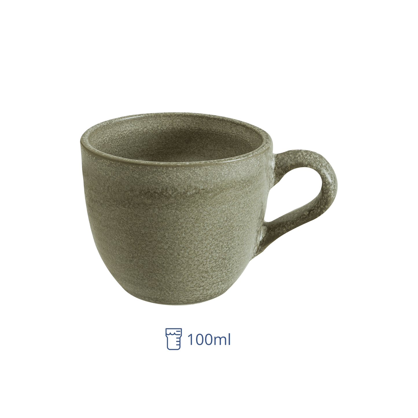 Taza De Ceramica Verde Adelfa 100 ml