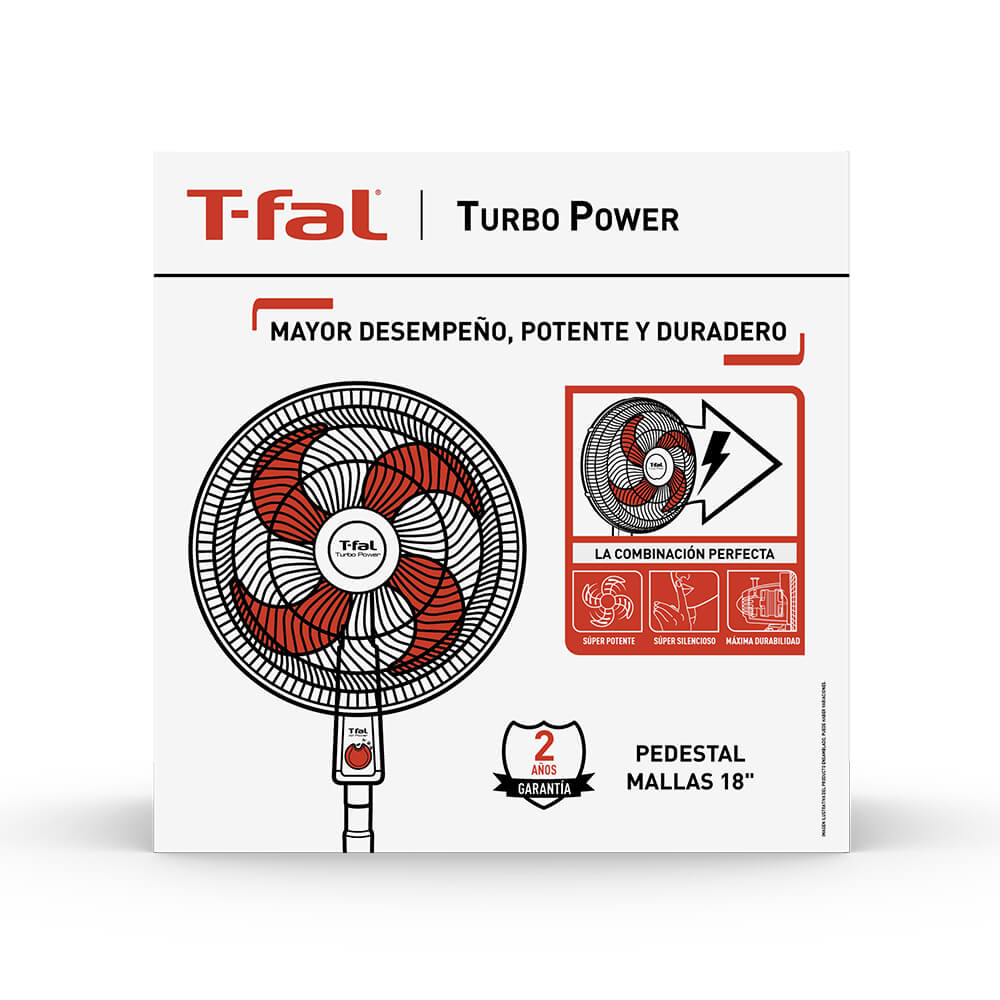 Ventilador 3Vel Silencioso 45cm - VE2913X0 - Tefal