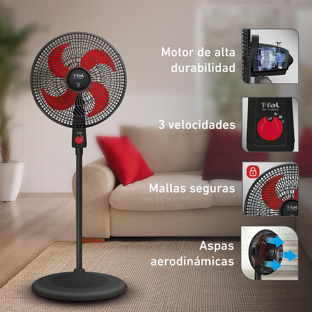 Ventilador 3Vel Silencioso 40cm - VE31A3X0 - Tefal
