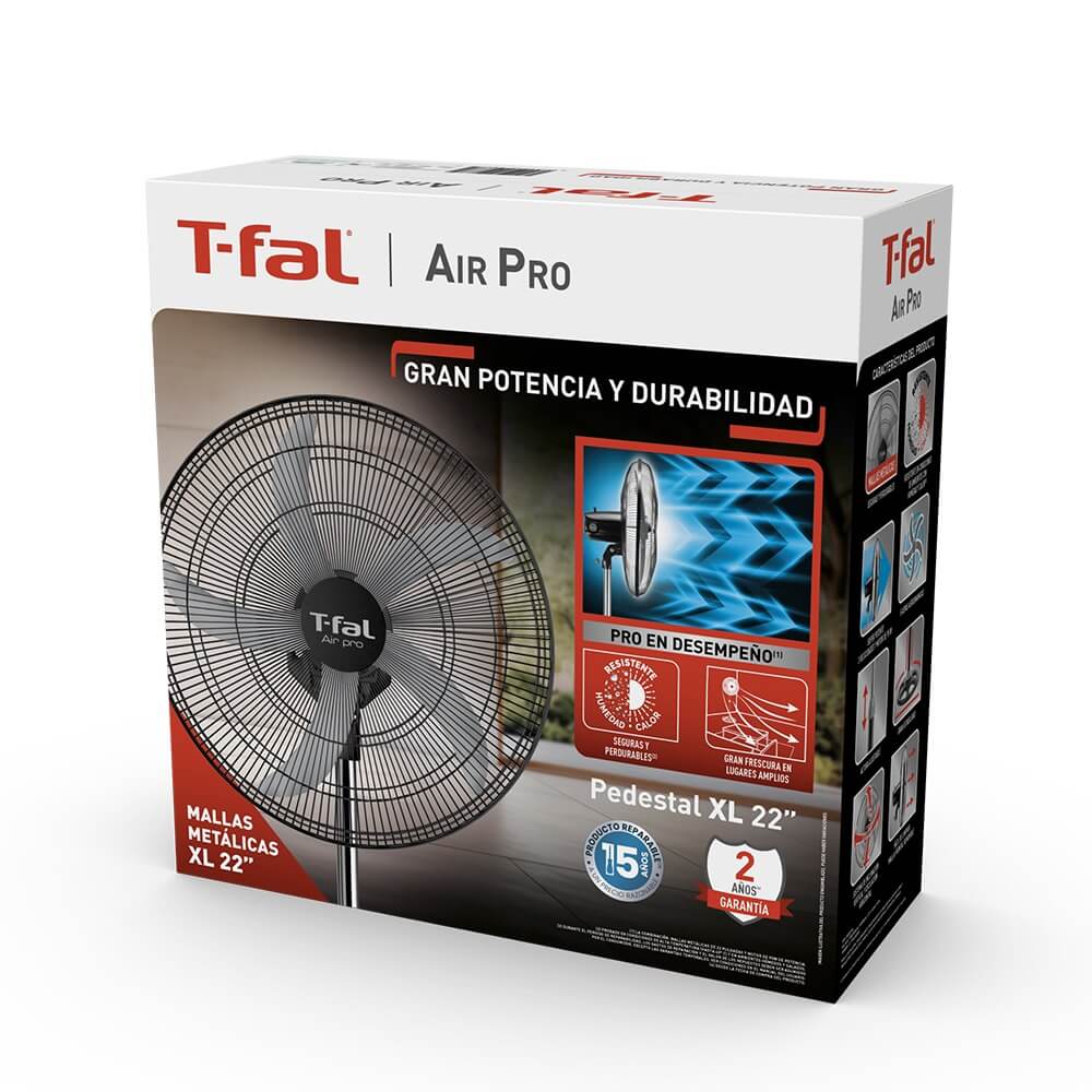 Ventilador Air Pro 3Vel Silencioso 55cm - VF2253X0 - Tefal