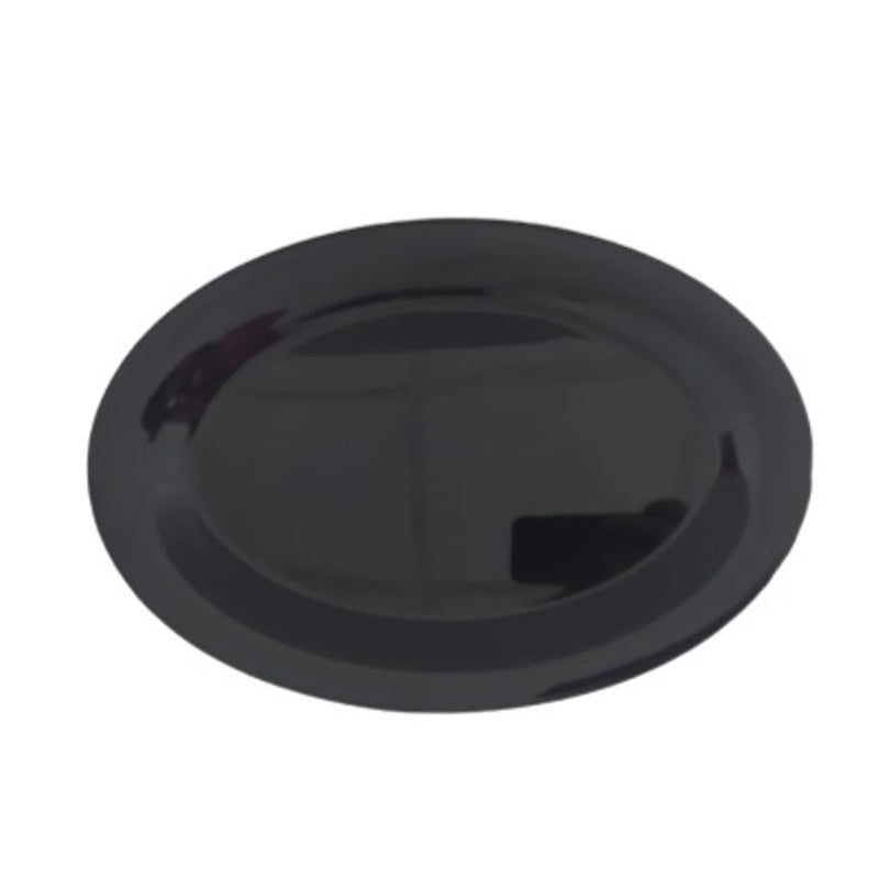 Juego 6 Platos Ovalados Melamina 30.5 cm 12'' Travessa Negro