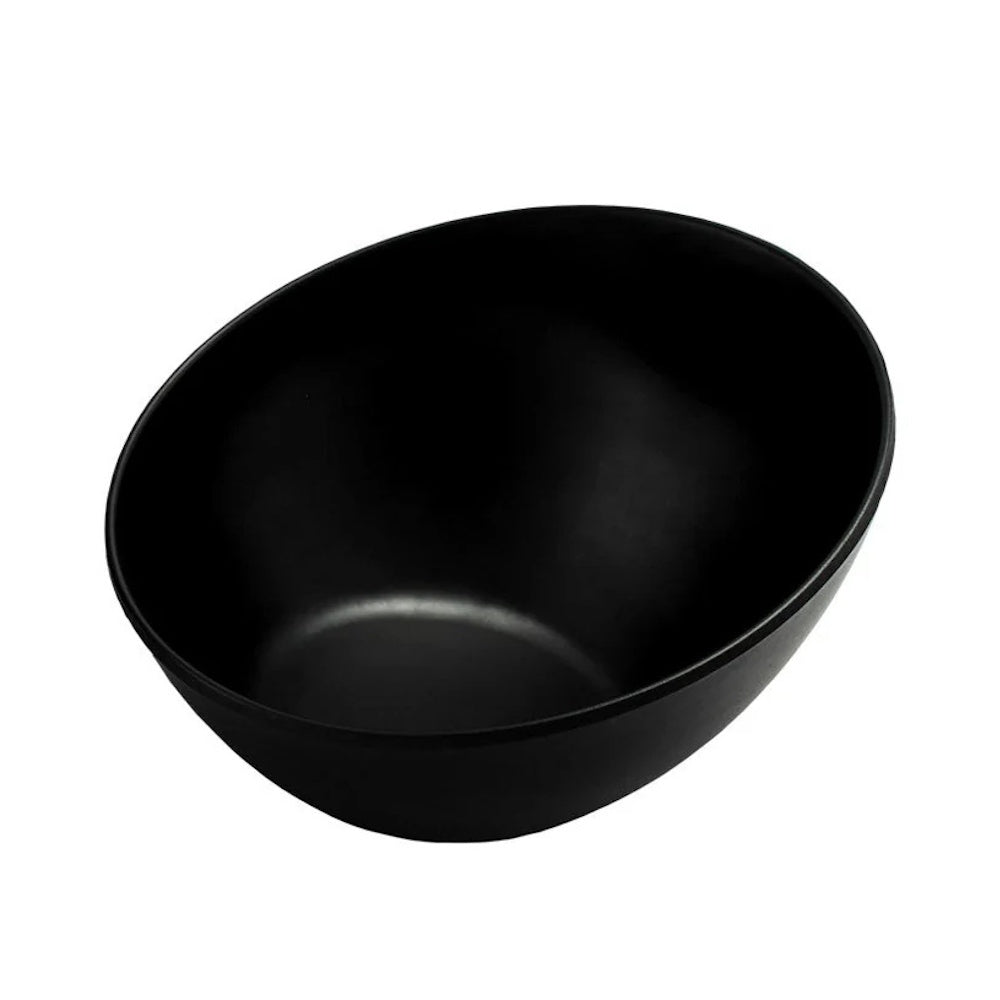 Juego 6 Tazones Inclinados Melamina 17 cm Negro Travessa