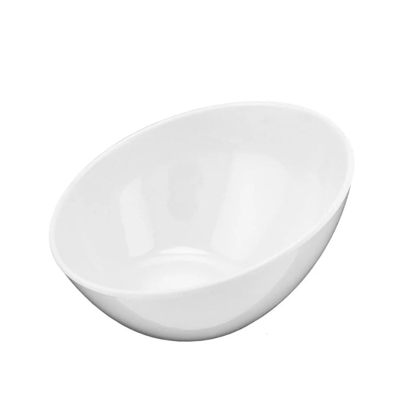 Juego 6 Tazónes Inclinados 17 cm Texturizado Blanco Travessa