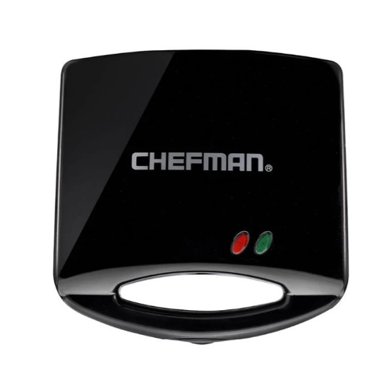 RJ01-BW CHEFMAN 2 PORTION Waffle Maker