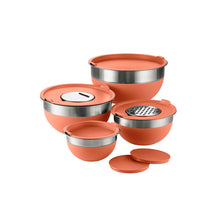 Juego de Bowls con Rayador Salmon - 10 piezas - Tramontina
