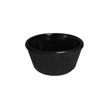 Ramequin 4oz  Rayado Melamina Negro - Travesa