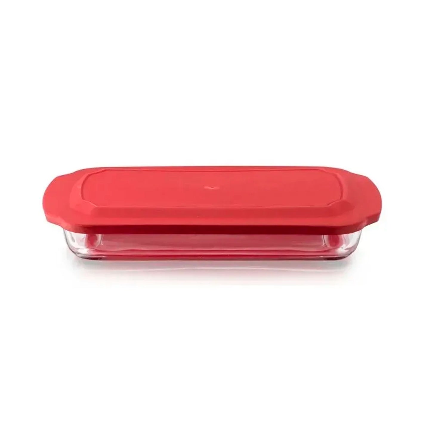 Refractario Rectangular de Vidrio 3.2L Con Tapa - PYR-O-REY