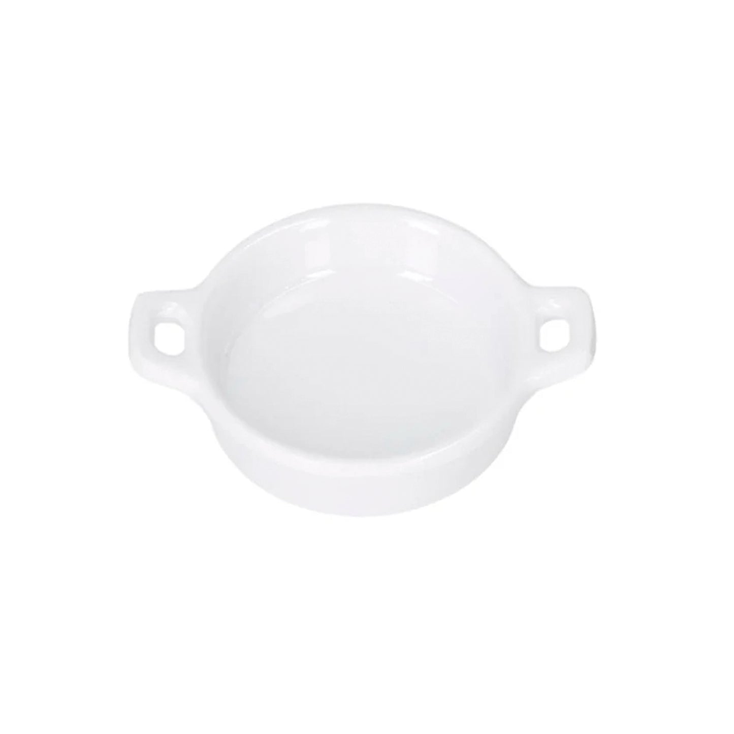 Mini Cazuela Melamina Blanco Diamante 10cm - Travessa