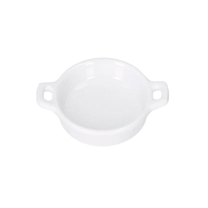 Mini Cazuela Melamina Blanco Diamante 10cm - Travessa