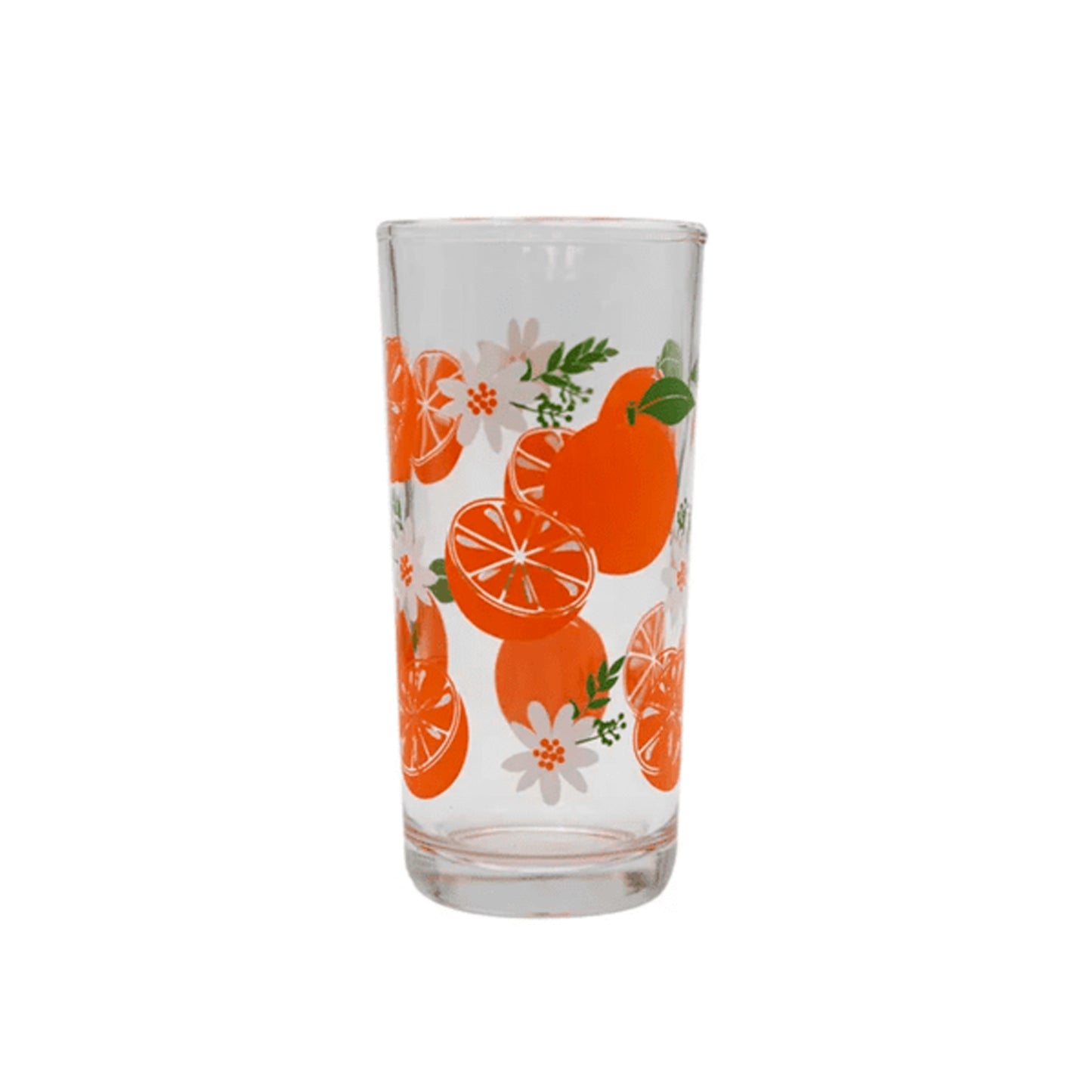 Vaso Cubero de Vidrio 300ml (10oz) Diseño Naranjas - Crisa