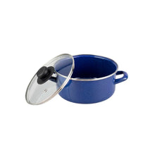 Cacerola con Tapa Vidrio 20cm Azul - EKCO