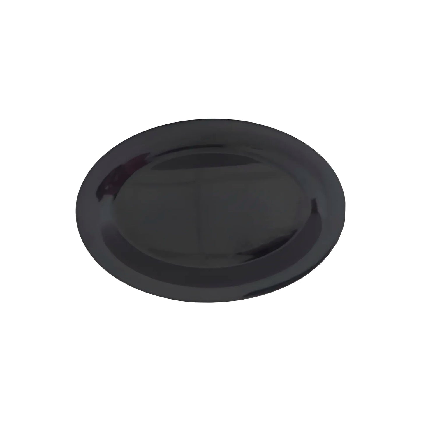 Plato Ovalado 12" (30cm) Melamina Negro- Travessa