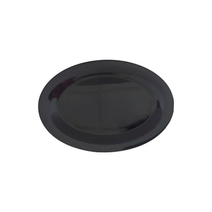 Plato Ovalado 12" (30cm) Melamina Negro- Travessa