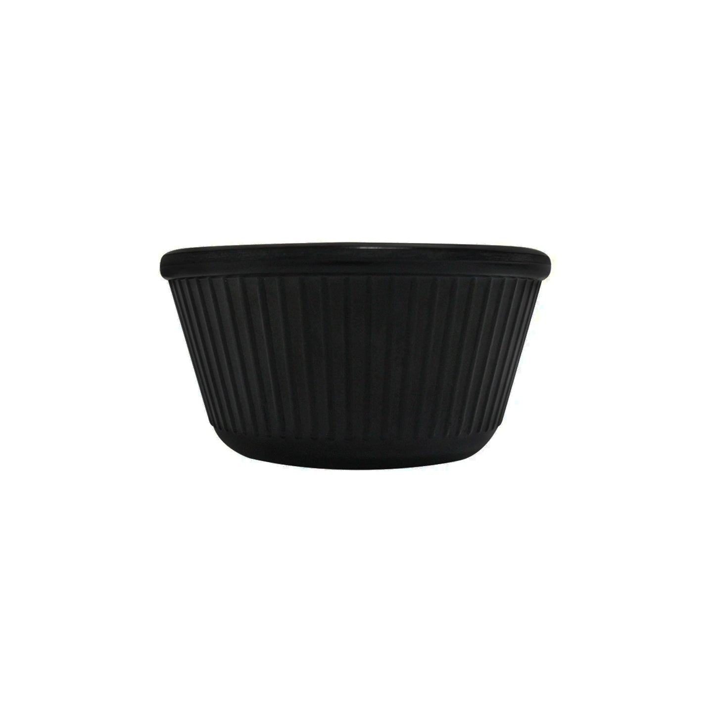 Ramequin 4oz  Rayado Melamina Negro - Travesa