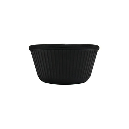 Ramequin 4oz  Rayado Melamina Negro - Travesa