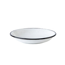 Black Filo Dessert Plate 18cm White - CINSA