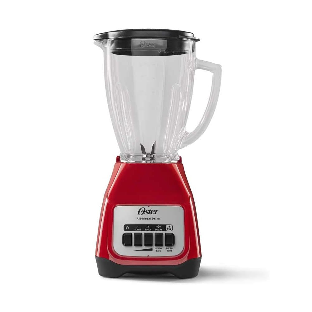 Licuadora 2 Vel Pulso Vaso de Vidrio Oster Rojo 2110245