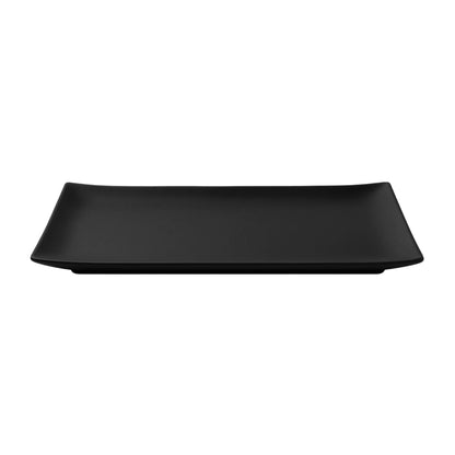 Plato Rectangular 30cm Melamina Jet Black - Travessa