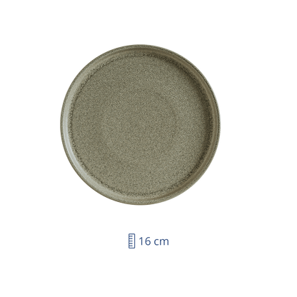 Plato Trinche Ceramica Verde Adelfa