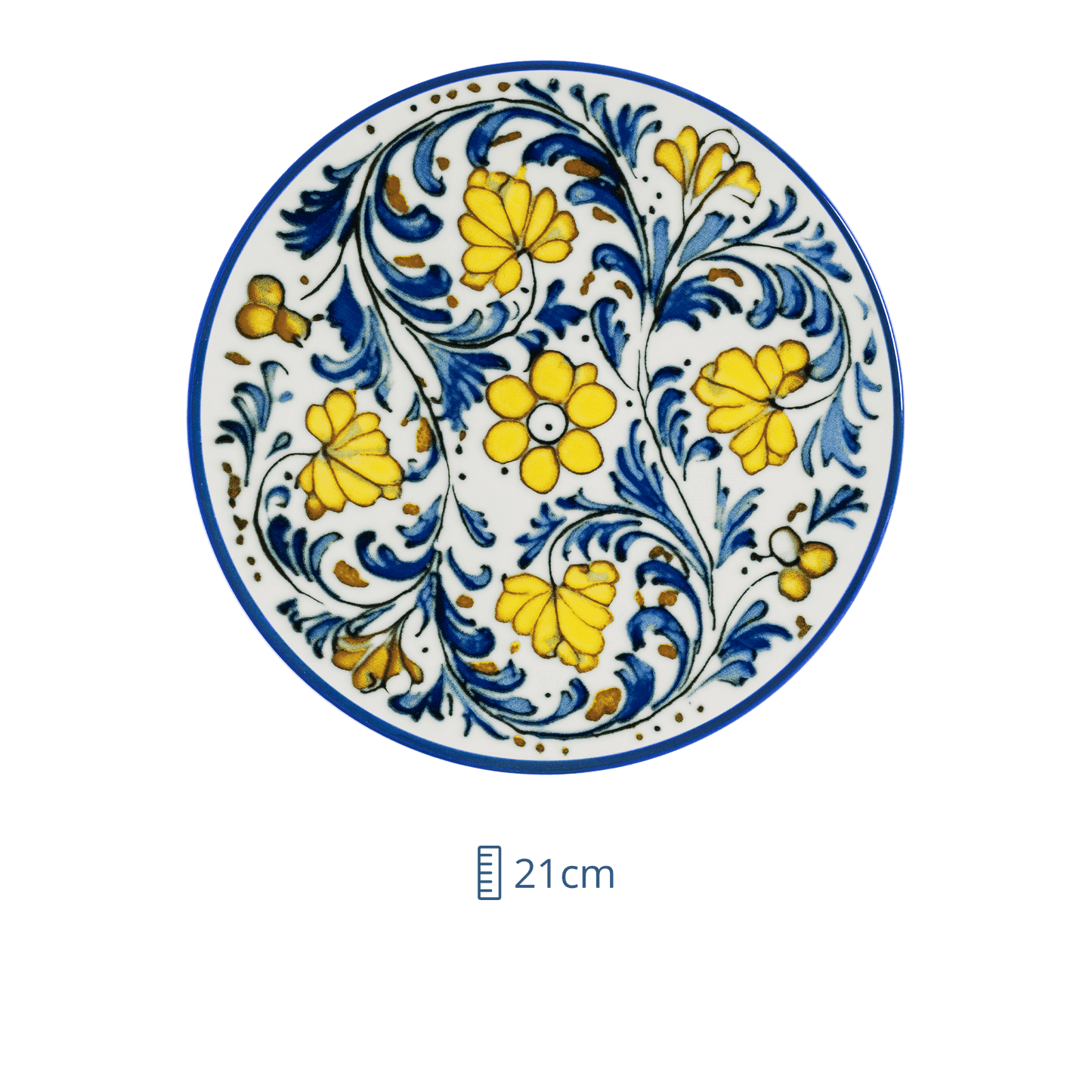 Plato Plano de Porcelana Albufera 21cm