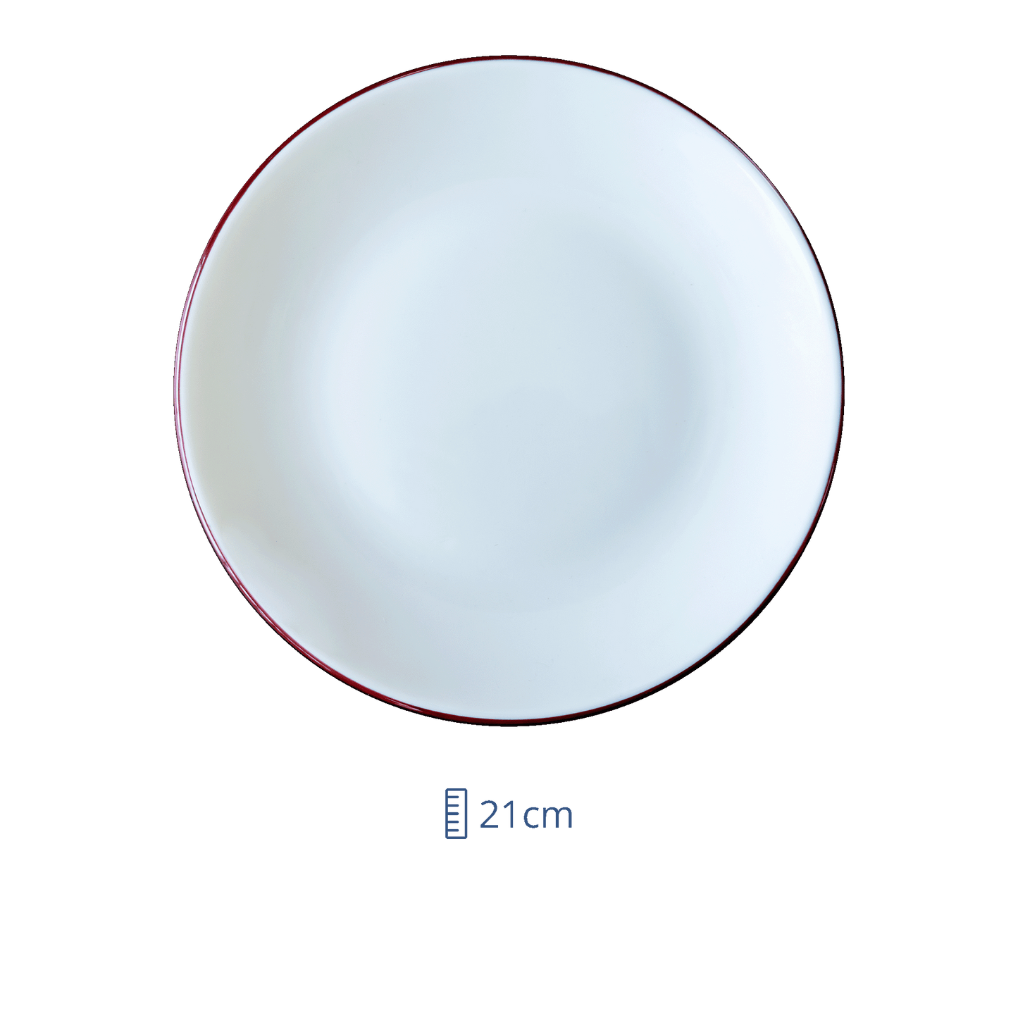 Plato Llano Gourmet Linea Burgundy