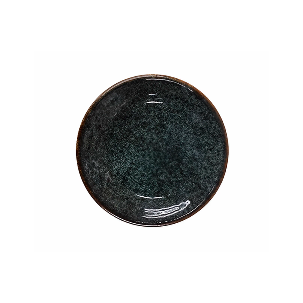Plato Trinche Chena Sin Relieve Cabo 15cm Negro - Anfora