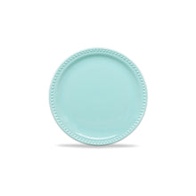 Emboss Mauve Carving Plate 27cm Baby Turquoise - Santa Anita