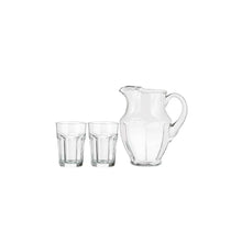 New York Glass and Jug Set - 7 pieces - Crisa