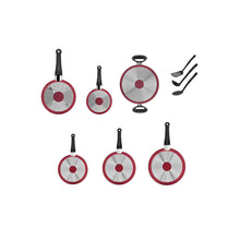 Bateria de Cocina Character Rojo - 12 piezas - Tefal