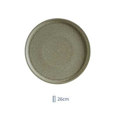 Plato Trinche Ceramica Verde Adelfa