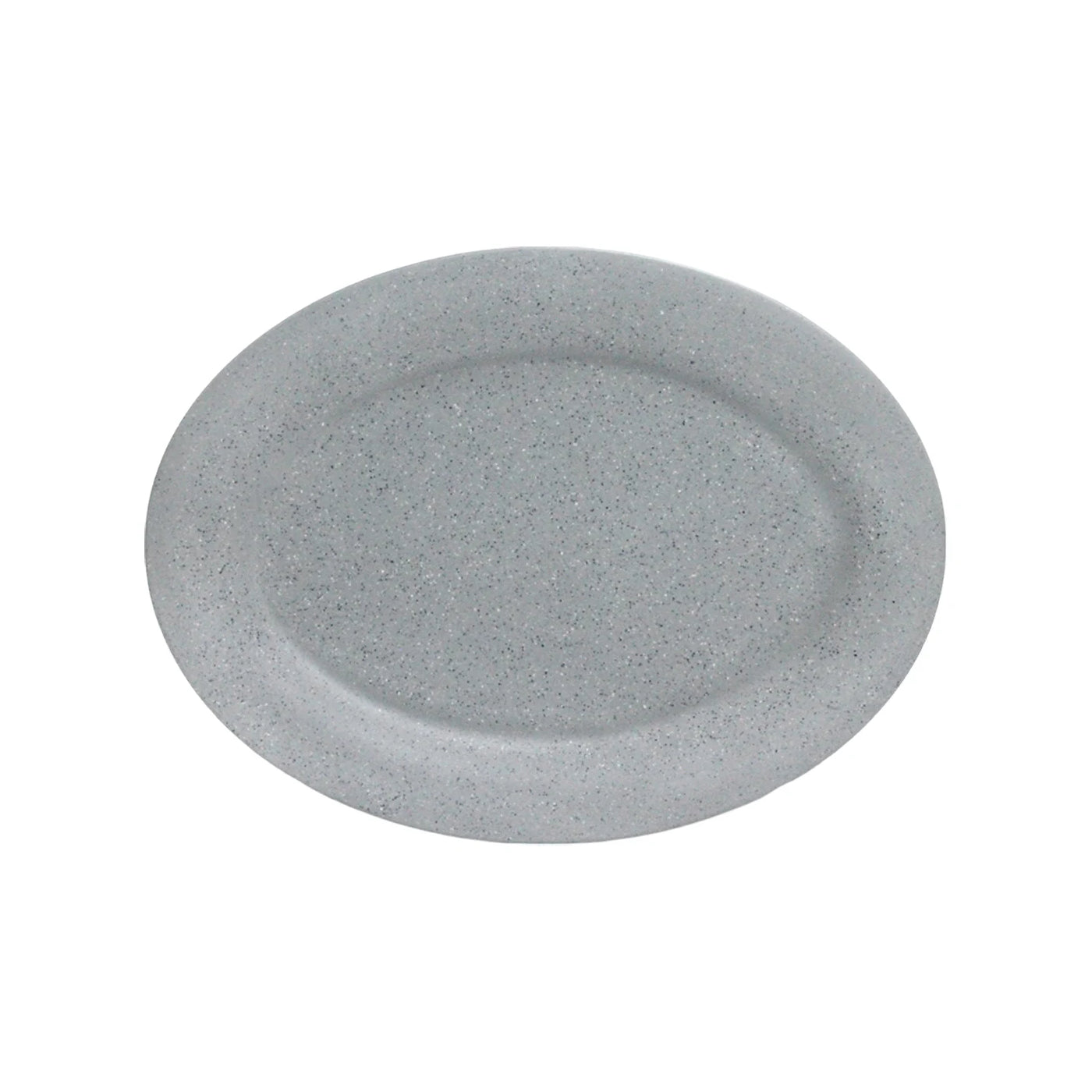 Plato Ovalado Melamina 12" (30cm) Gris - Travessa