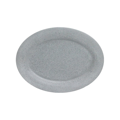 Plato Ovalado Melamina 12" (30cm) Gris - Travessa